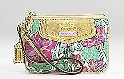 Coach Limited Edition Madison Op Art Floral Wristlet Bag Case for IPOD
