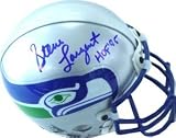 Steve Largent Autographed/Hand Signed Seattle Seahawks Replica Mini Helmet HOF 95