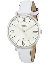 Fossil Womens ES3484 Jacqueline Analog Display Analog Quartz White Watch