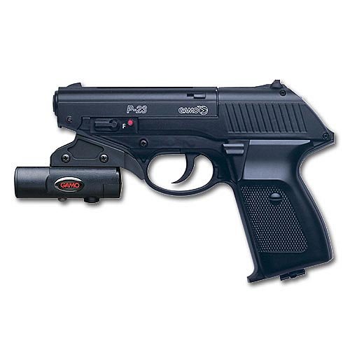 Gamo Airguns- P-23 Semi Auto Air Pistol .177 w/Laser Sight
