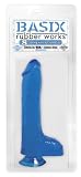Basix 9 Dong With Suction, Blue