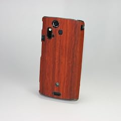 REAL WOODEN CASE COVER 「WoodGrain-木目-」 LIGHT -パドゥーク- for Xperia acro