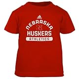 adidas Nebraska Cornhuskers Scarlet Toddler Cornerstone T-shirt