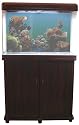 BRAND NEW Large 130 Litre (29 Gallon) Aquarium Fish Tank With Free Cabinet, Lights And Pump System In Mahogany Colour