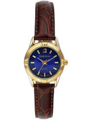 Timetech 2684L Womens Two-tone Royal Blue Dial Leather Band Watch