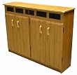 Venture Horizon Top Load Media Cabinet Oak/Black 2362