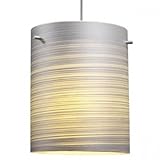 IMAGE OF Regal LED MP2 Pendant with Silver Texture Glass Finish: Bronze