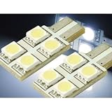 4連★高輝度LEDバルブ白色2個 T10 3ChipSMDウェッジ球 as09-2