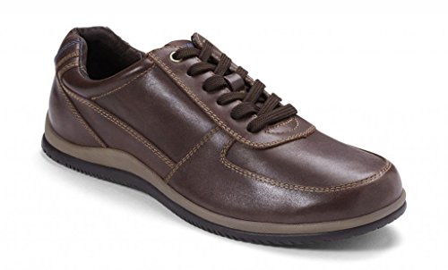 Vionic Branxton Leather Lace-up Casual Mens shoe Dark Brown - 7