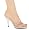 Women's 4 Inch Heel Clear Mule With Rhinestones (Clear;5)