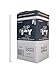 Crystalware Plastic Giant (Jumbo) Straws Individually Wrapped 10-1/4 Inches 300/box, Clear
