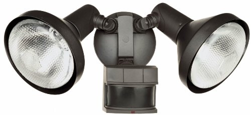 Heathco 2 Bulb 120 Watt Bronze DualBrite Energy Saving 2-Level Motion Flood Lig