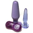 Doc Johnson Rump Shakers Purple Medium Vibrating Butt Plug Anal Sex Kit
