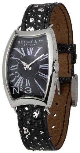 Best Price Bedat Women's BDT394.010.303 Number Three Black Dial Watch