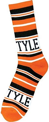 Bro Style Skateboards Home Team Orange / Black Crew Socks