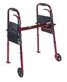 Drive Medical Deluxe Portable Folding Travel Walker with 5