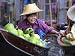 Local Women Share a Joke at Damnoen Saduak Floating Market, Thailand, Southeast Asia Photographic Poster Print by Andrew Mcconnell, 12x9