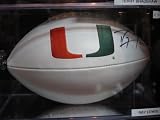 Ray Lewis Signed Autographed Football Baltimore Ravens / Miami Hurricanes with Football Case Coa + Hologram Authentic Certified