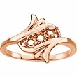 14K Rose Gold Mother's Ring - 3 Gemstone -- YOU CHOOSE THE COLORS!