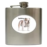 Bulldog Hip Flask (6 oz)
