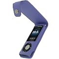 iGadgitz PURPLE PU Leather Case Cover Holder for New Apple iPod Nano 5th Gen Generation (with Video Camera) 8GB, 16GB + Detachable Caribiner