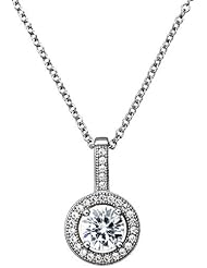 Crislu Micro Pave Round Pendant (1.1 cttw)