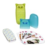 Meow Playing Cards with Case - Green