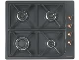 Rosieres - RTT640SAV - Plaque de Cuisson Gaz - Int&eacute;grable - 58,5 cm - Anthracite