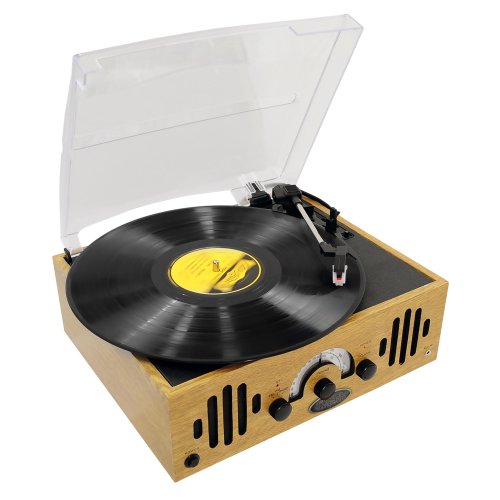 PYLE-HOME PVNTTR22 Retro Belt-Drive Turntable with Three Speeds and AM/FM Radio