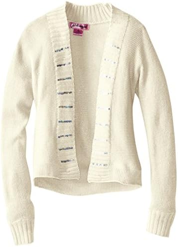 Pink Angel Big Girls' Open Cardigan with Sequins