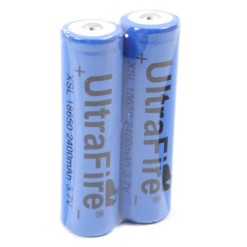 Ultrafire X 2-18650 2400mah 3.7v Rechargeable Batteries
