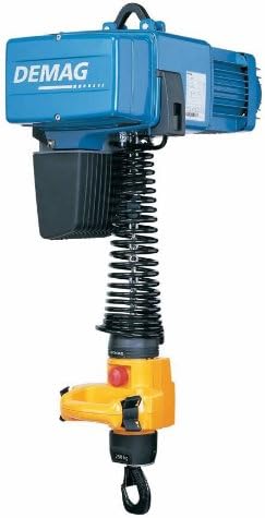 Demag 93202446 Manulift Electric Chain Hoist, 550 lbs Capacity, 9' Lift Height, 32/18 FPM Lift Speed, 575V