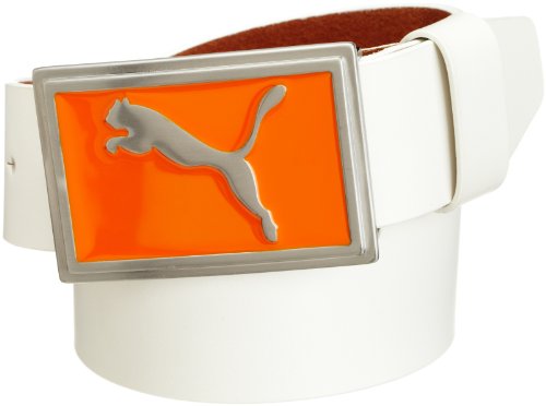 Puma Golf Men's Enamel Belt Wide (Vibrant Orange, 45)