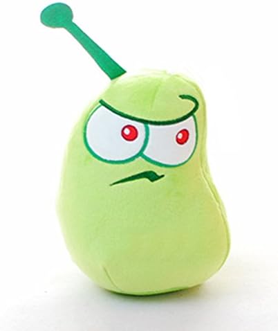 Plants Vs Zombies Plush Toy Laser Bean Soft Plush Stuffed Toy Birthday Gifts with Suction Cup 16cm/6.3 Inches Tall