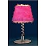 LumiSource Wiggle Table Lamp, Pink Shade