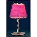 LumiSource Wiggle Table Lamp, Pink Shade