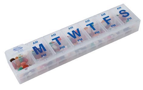 7-day AM/PM Locking Pill Reminder - 3XL