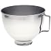 Kitchen & Housewares : KitchenAid 4.5 quart stainless steel mixer bowl with handle.