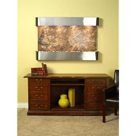  Adagio SSR2006 Sunrise Springs - Brown Rainforest Marble Wall Fountain