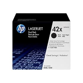 Hewlett Packard HP 42X Dual pack - Toner cartridge - 2 x black - 20000 pages