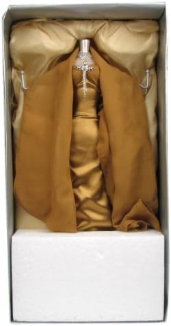 Mannequin Jewellery Stand Necklace Holder Tree - Dark Gold Dress Lady