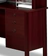 Manchester 3 Drawer Pedestal in Mahogany Finish By Bestar Furniture