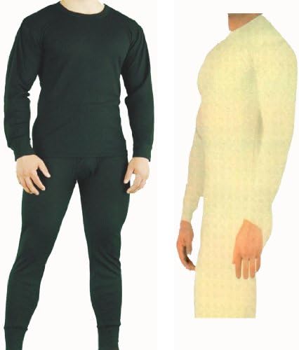 Men's Thermal SET 2pc Top and Bottom Underwear Long John Waffle Knit M L Xl 2xl 3xl