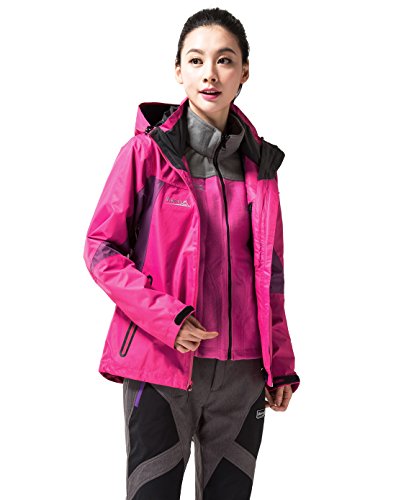 （マキノ） Makino レディース アウトドア スポーツ 取り外し可能 3in1 Outdoor Jackets 防風 防寒 登山 ジャケット マウンテン パーカー スキーウェア A004