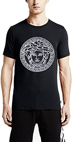 HANNH Men's Unisex Medusa Print Hip Hop T shirt