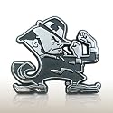 University of Notre Dame Leprechaun Chrome Car Emblem
