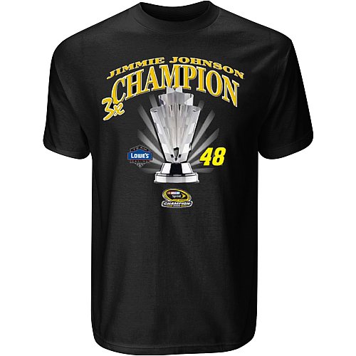 Buy Chase Authentics Jimmie Johnson 2008 Sprint Cup Champion Official T-Shirt by Chase Authentics