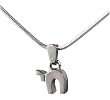 In-Verse Necklace:Chai - White gold and Silver, by Neta
