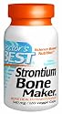 Doctor's Best Strontium Bone Maker (340mg Elemental), 120-Count