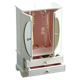 Jewelry : Mele Crystal White Jewelry Box 798-11